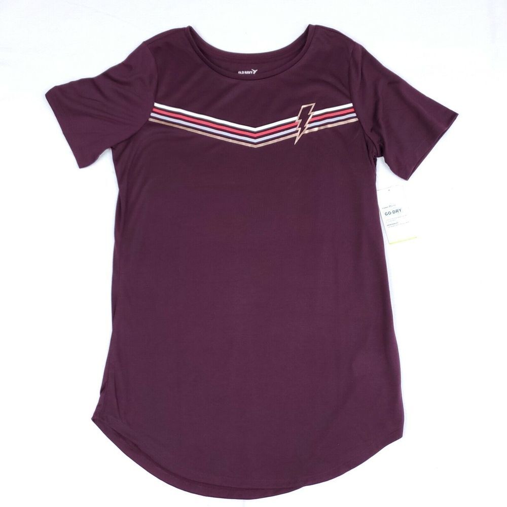 OLD NAVY Active Go-Dry Women's Sz Small Tall Athletic Shirt Short‎ Sleeve